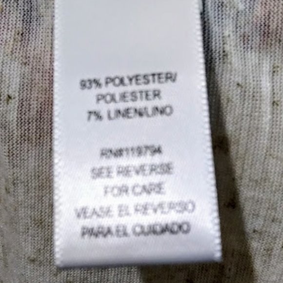 TEE*SLEEVELESS SHIRT*ENERGE BRAND*WOMEN XL*PLAID, STAR & FLORAL DETAILS. - Picture 8 of 8